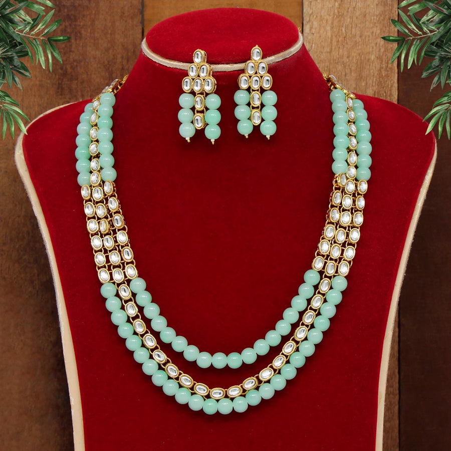 Pista green necklace Clearance