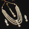 Festive Special White Color Kundan Necklace With Earring & Maang Tikka (KN105WHT)