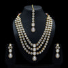 Festive Special White Color Kundan Necklace With Earring & Maang Tikka (KN105WHT)