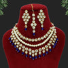 Blue Color Kundan Necklace Set (KN1064BLU)