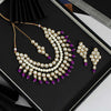 Purple Color Kundan Necklace Set (KN1064PRP)