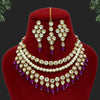 Purple Color Kundan Necklace Set (KN1064PRP)