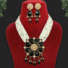 Black Color Kundan Necklace Set (KN1091BLK)