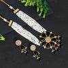 Black Color Kundan Necklace Set (KN1091BLK)