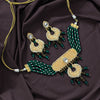 Green Color Kundan Choker Necklace Set (KN1092GRN)