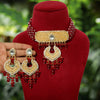 Maroon Color Kundan Necklace Set (KN1092MRN)