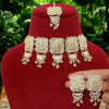 White Color Kundan Choker Necklace Set (KN1095WHT)