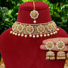 Gold Color Kundan Choker Necklace Set (KN1099GLD)
