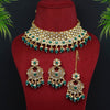 Green Color Choker Kundan Necklace Set (KN1115GRN)