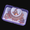Peach Color Choker Kundan Necklace Set (KN1119PCH)