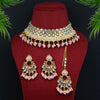 Pink Color Choker Kundan Necklace Set (KN1119PNK)
