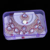 Rani Color Choker Kundan Necklace Set (KN1127RNI)