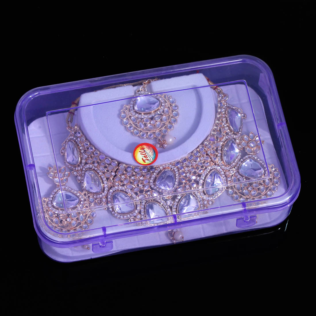 White Color Choker Kundan Necklace Set (KN1127WHT)