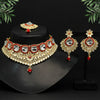 Red Color Choker Kundan Necklace Set (KN1129RED)