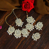 White Color Choker Kundan Necklace Set (KN1146WHT)