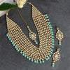 Pista Green Color Kundan Necklace Set (KN129PGRN)