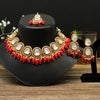Red Color Kundan Necklace Set (KN1300RED)