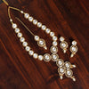 White Color Kundan Necklace Set (KN1302WHT)