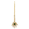 Green Color Imitation Pearl Kundan Necklace With Earring & Maang Tikka (KN130GRN)