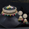 Multi Color Choker Kundan Necklace Set (KN1314MLT)