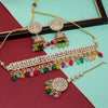 Multi Color Choker Kundan Necklace Set (KN1314MLT)