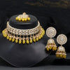 Yellow Color Choker Kundan Necklace Set (KN1314YLW)