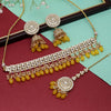 Yellow Color Choker Kundan Necklace Set (KN1314YLW)