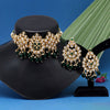 Green Color Choker Kundan Necklace Set (KN1336GRN)