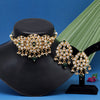 Green Color Choker Kundan Necklace Set (KN1337GRN)