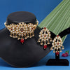 Maroon Color Choker Kundan Necklace Set (KN1337MRN)