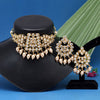 Gold Color Choker Kundan Necklace Set (KN1340GLD)