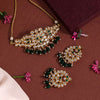 Green Color Choker Kundan Necklace Set (KN1340GRN)