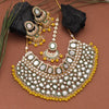 Yellow Color Kundan Necklace Set (KN1345YLW)