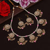 Pink Color Kundan Necklace Set (KN1346PNK)