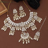 White Color Kundan Necklace Set (KN1353WHT)