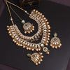 Gold Color Kundan Necklace Set (KN1358GLD)