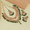 Green Color Kundan Necklace Set (KN1358GRN)