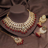 Red Color Kundan Necklace Set (KN1361RED)