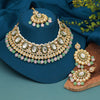 Pink & Pista Green Color Kundan Necklace Set (KN1362PNKPGRN)