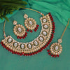 Rani Color Kundan Necklace Set (KN1362RNI)