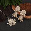 White Color Choker Kundan Necklace Set (KN1365WHT)