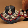 Red Color Kundan Necklace Set (KN1375RED)