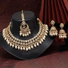 White Color Kundan Necklace Set (KN1376WHT)