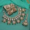 Green Color Kundan Necklace Set (KN1377GRN)