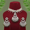 Mahendi Green Color Choker Kundan Necklace Set (KN1379MGRN)