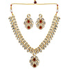 Wedding Collection Maroon Color Kundan Necklace With Earrings (KN185MRN)