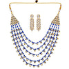 Blue Color Kundan Necklace Set (KN201BLU)