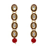 Wedding Collection Maroon Color Kundan Necklace With Earrings (KN203MRN)