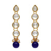 Blue Color Kundan Necklace With Earrings (KN205BLU)