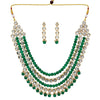 Festive Special Kundan Necklace With Earrings (KN205GRN)